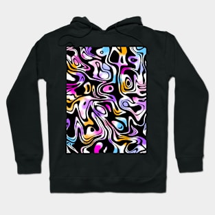 Abstract Digital Art, Colorful Abstract Designs Hoodie